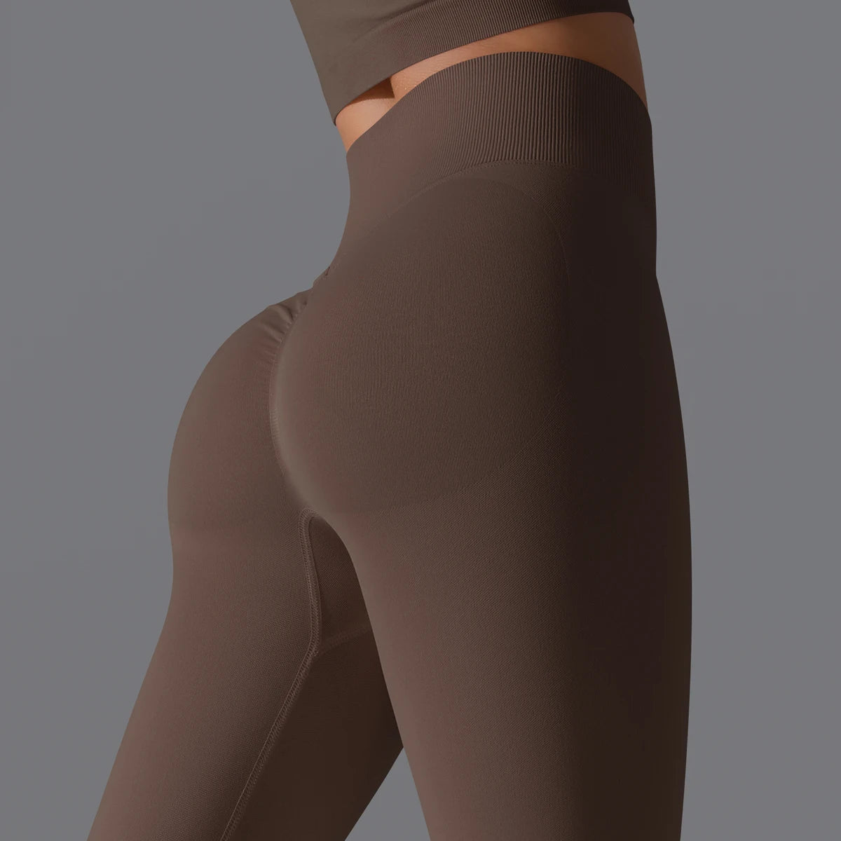 Women's Seamless High-Waist Scrunch Butt Workout Leggings.