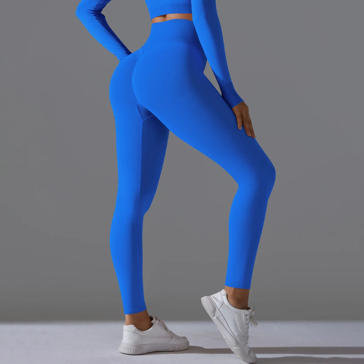 Women's Seamless High-Waist Scrunch Butt Workout Leggings.