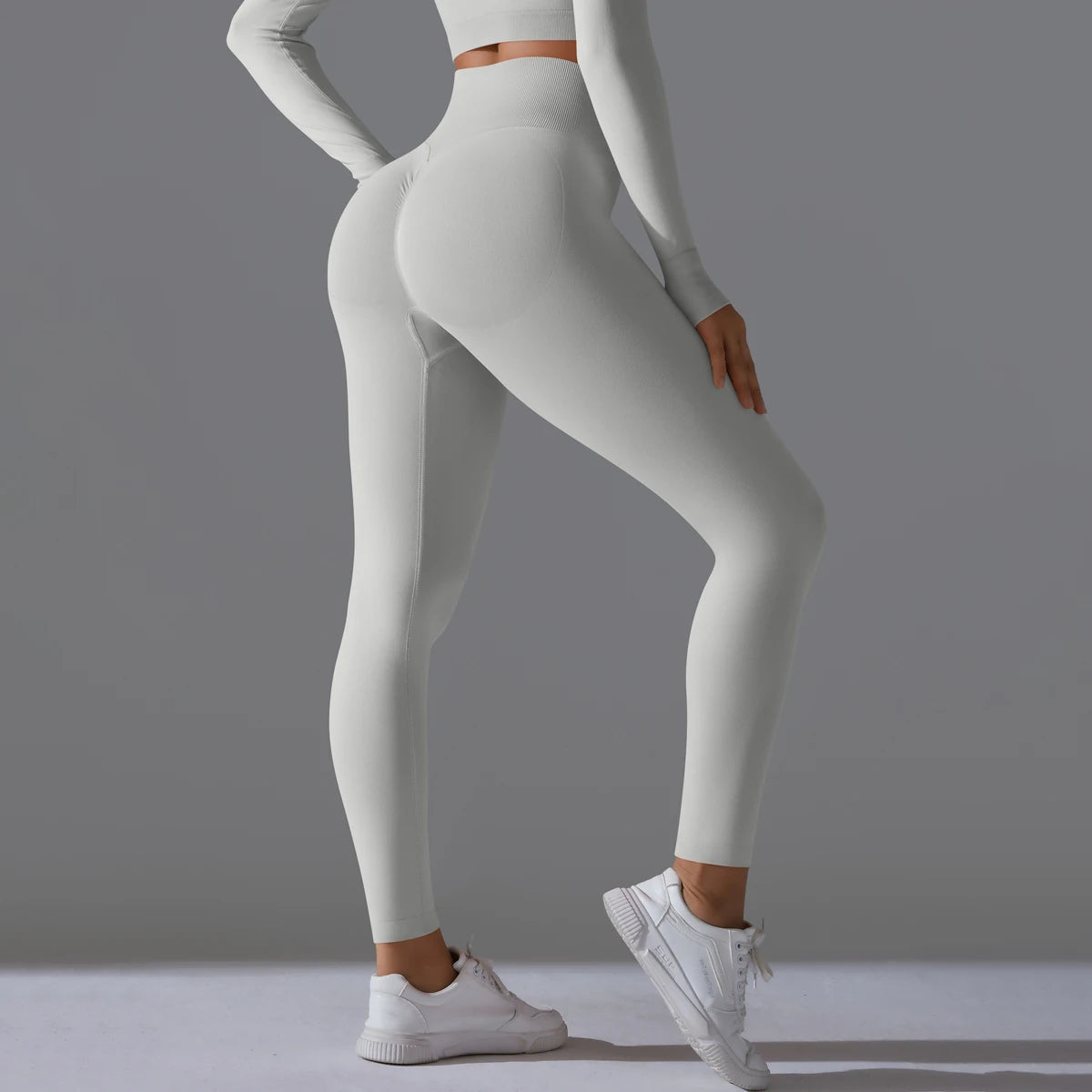 Women's Seamless High-Waist Scrunch Butt Workout Leggings.