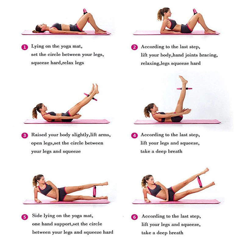 Pilates Yoga Fitness Ring – Toning & Resistance Circle for Home Workouts.
