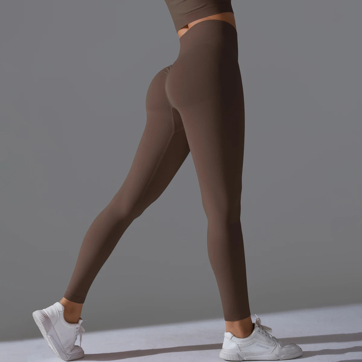 Women's Seamless High-Waist Scrunch Butt Workout Leggings.