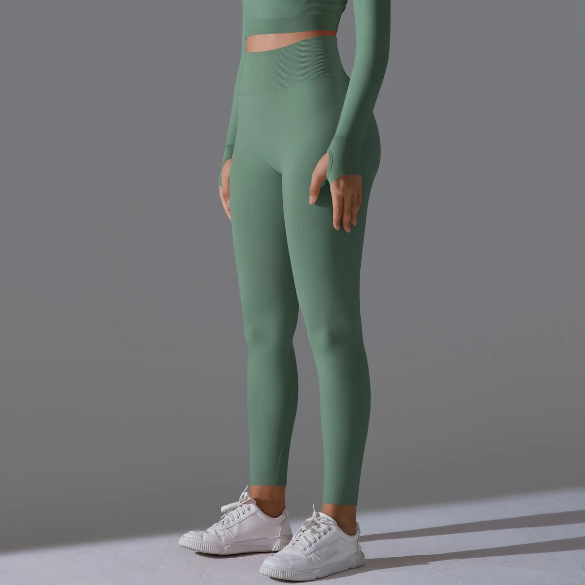 Women's Seamless High-Waist Scrunch Butt Workout Leggings.