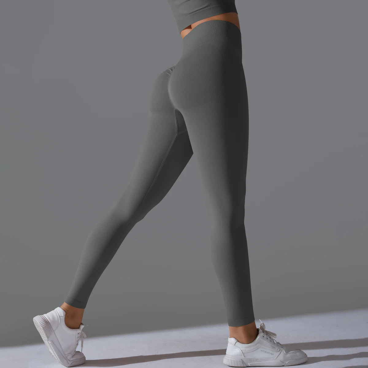 Women's Seamless High-Waist Scrunch Butt Workout Leggings.