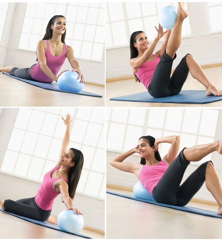 Frosted Thickened Exercise Ball with Clip.