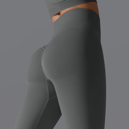 Women's Seamless High-Waist Scrunch Butt Workout Leggings.