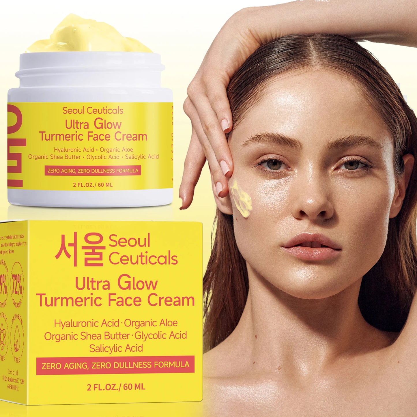 Turmeric Niacinamide Cream – Hydrating & Youth-Enhancing Face Moisturizer (60g)