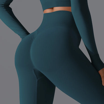 Women's Seamless High-Waist Scrunch Butt Workout Leggings.