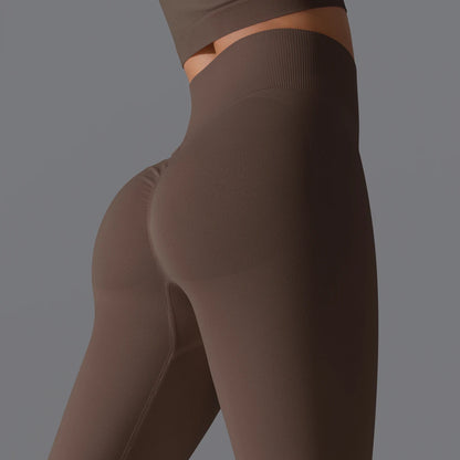 Women's Seamless High-Waist Scrunch Butt Workout Leggings.
