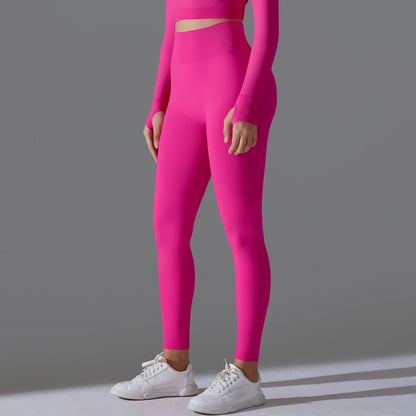 Women's Seamless High-Waist Scrunch Butt Workout Leggings.