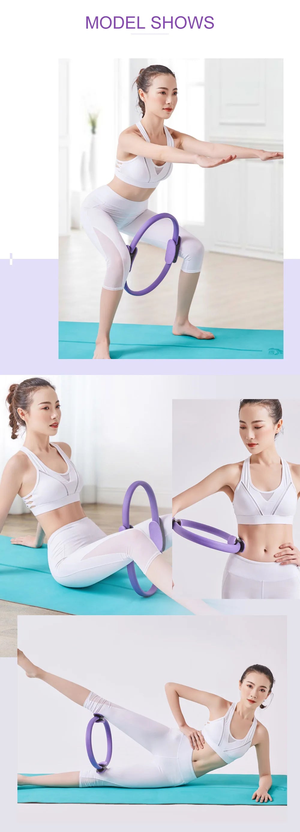 Pilates Yoga Fitness Ring – Toning & Resistance Circle for Home Workouts.