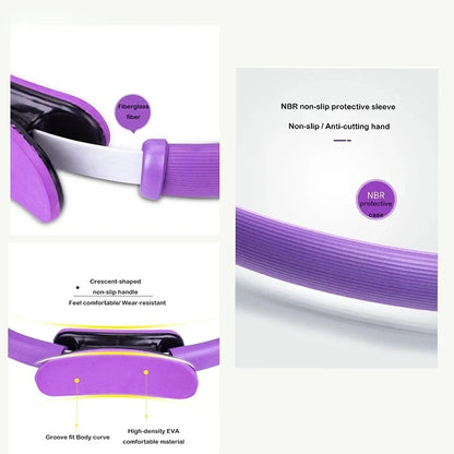 Pilates Yoga Fitness Ring – Toning & Resistance Circle for Home Workouts.