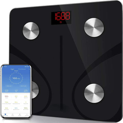 RENPHO Digital Body Weight Scale, Bluetooth Smart Scales for Weight, 400 lbs, White
