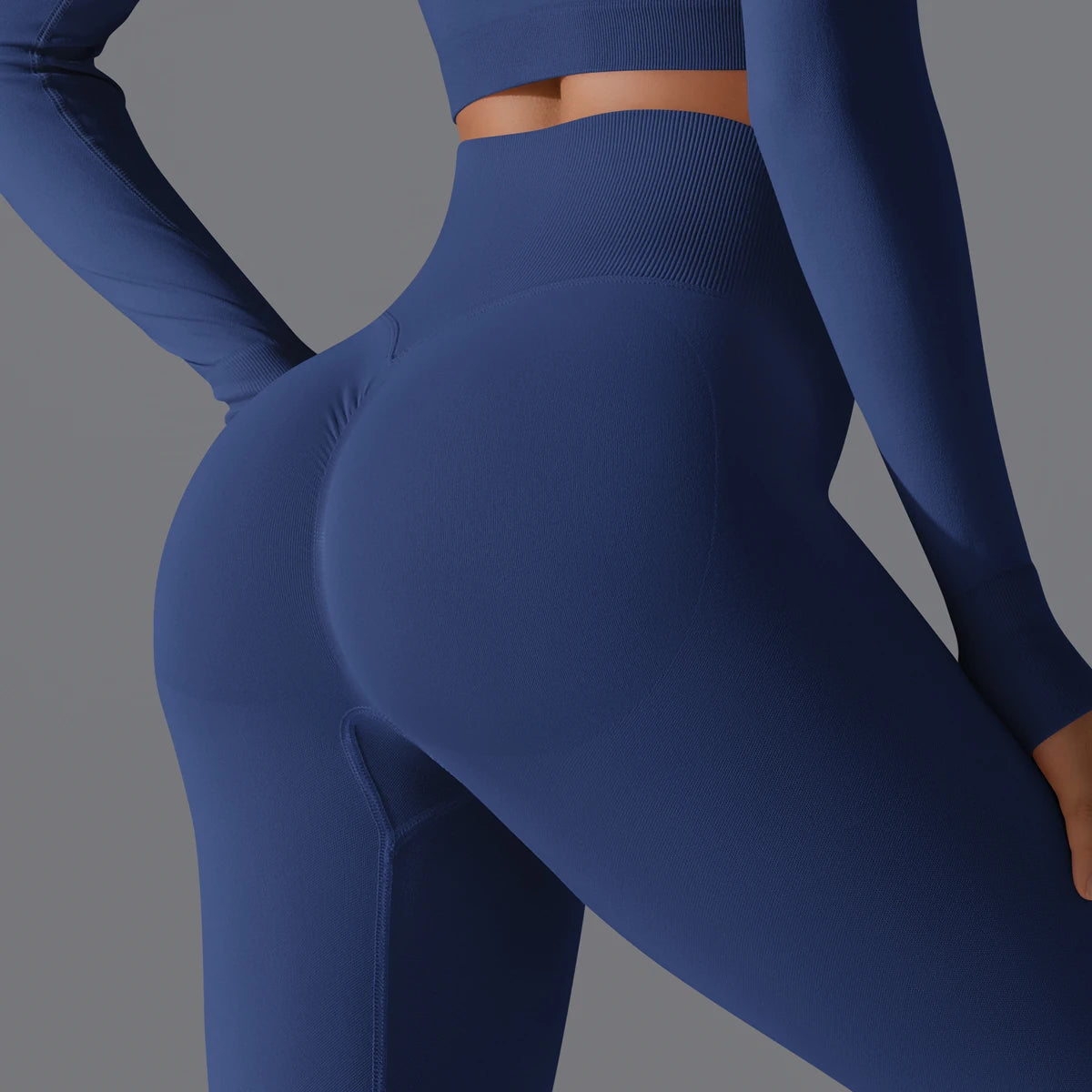 Women's Seamless High-Waist Scrunch Butt Workout Leggings.