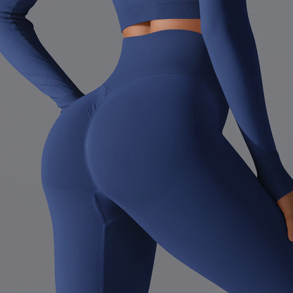 Women's Seamless High-Waist Scrunch Butt Workout Leggings.