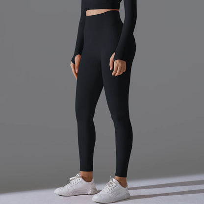 Women's Seamless High-Waist Scrunch Butt Workout Leggings.