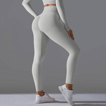 Women's Seamless High-Waist Scrunch Butt Workout Leggings.