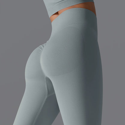 Women's Seamless High-Waist Scrunch Butt Workout Leggings.