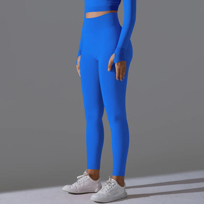 Women's Seamless High-Waist Scrunch Butt Workout Leggings.
