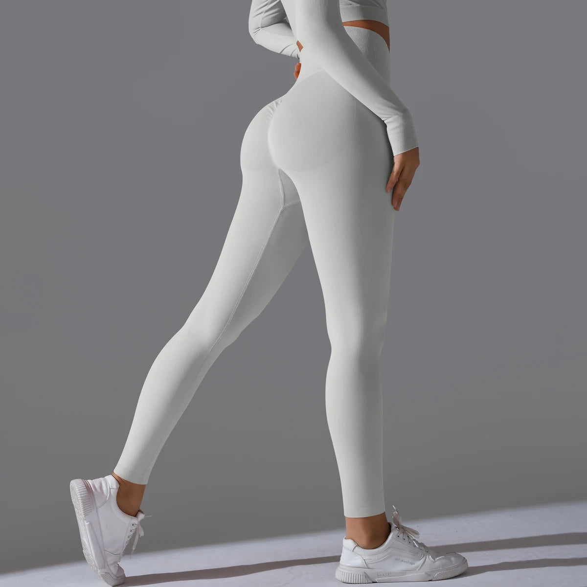 Women's Seamless High-Waist Scrunch Butt Workout Leggings.