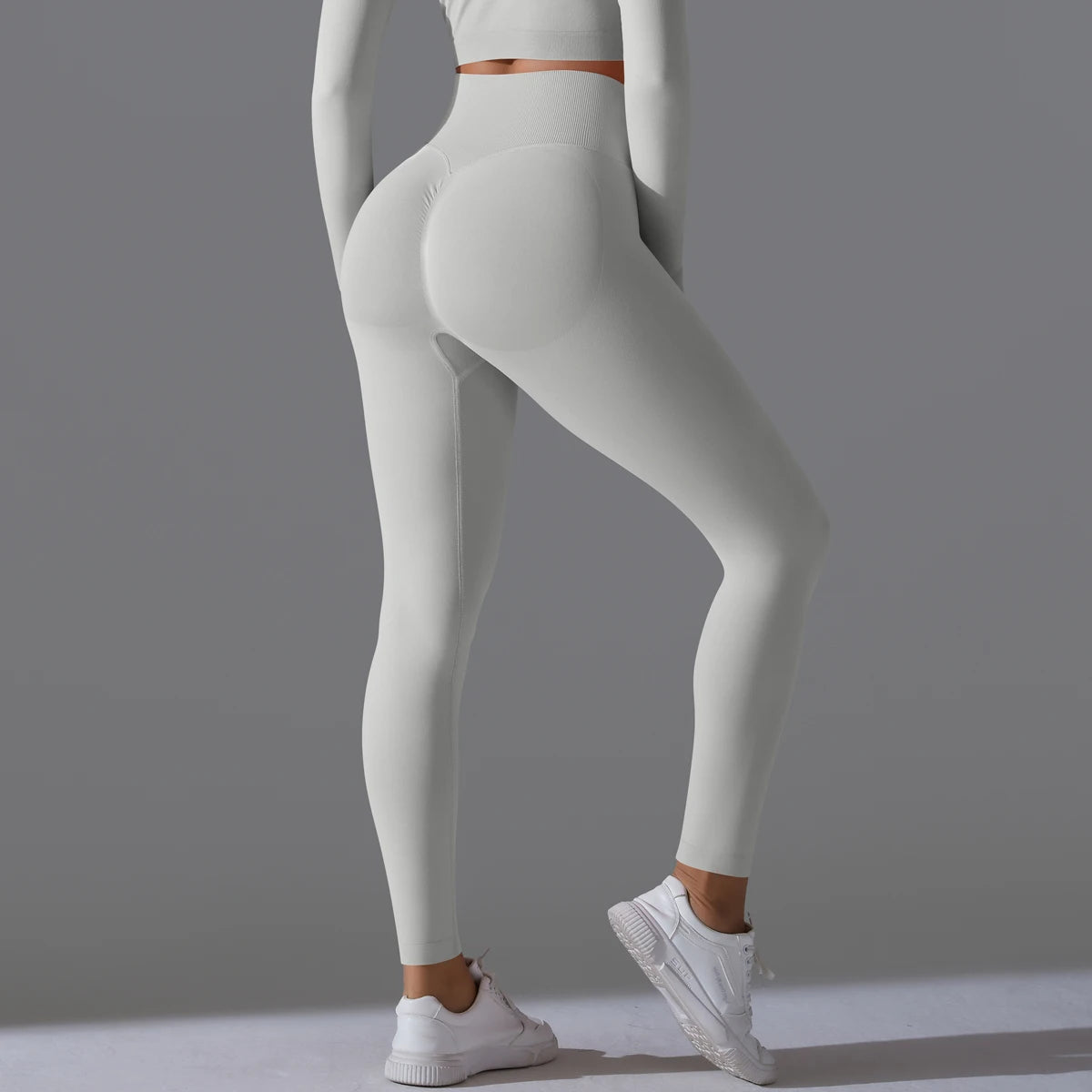 Women's Seamless High-Waist Scrunch Butt Workout Leggings.