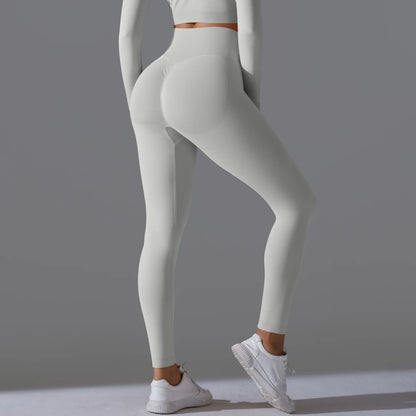Women's Seamless High-Waist Scrunch Butt Workout Leggings.