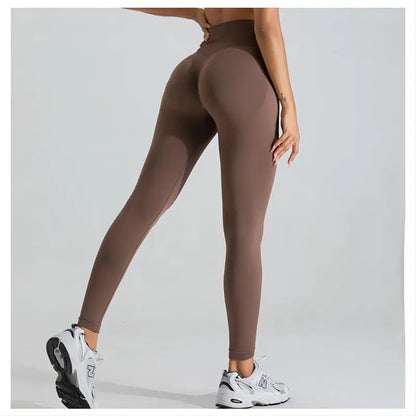 Women's Seamless High-Waist Scrunch Butt Workout Leggings.