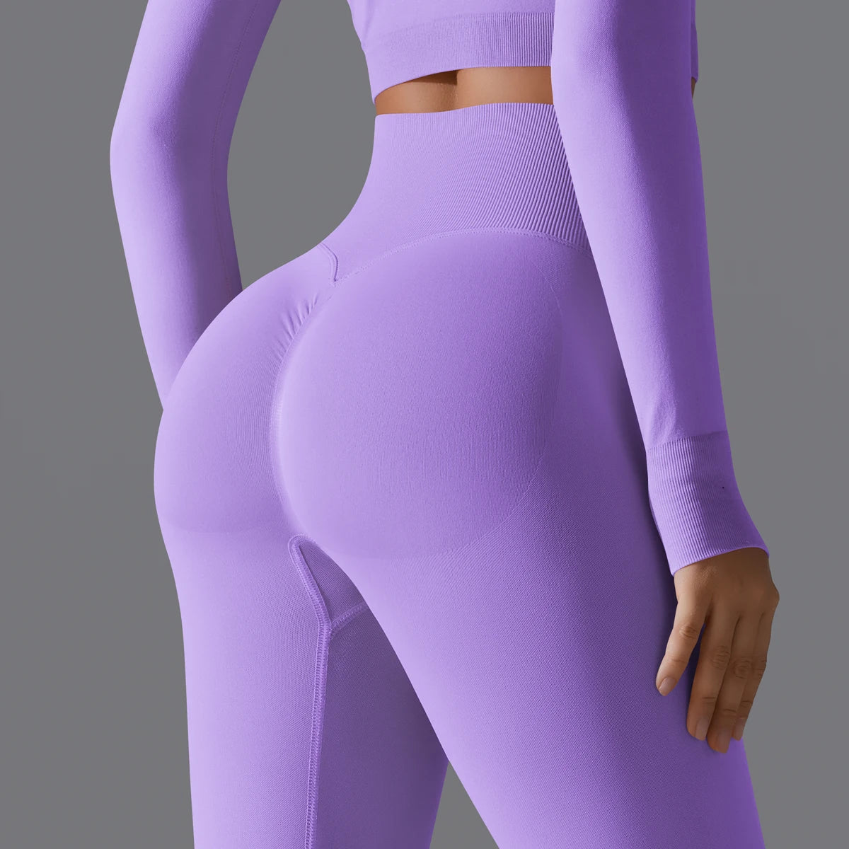 Women's Seamless High-Waist Scrunch Butt Workout Leggings.