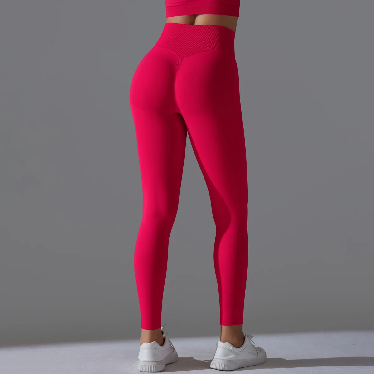 Women's Seamless High-Waist Scrunch Butt Workout Leggings.