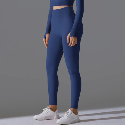 Women's Seamless High-Waist Scrunch Butt Workout Leggings.