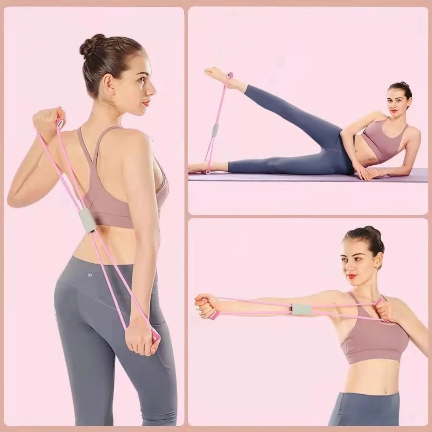 Resistance Bands with Foam Handles.