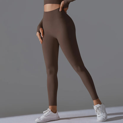 Women's Seamless High-Waist Scrunch Butt Workout Leggings.