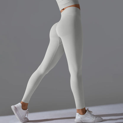 Women's Seamless High-Waist Scrunch Butt Workout Leggings.