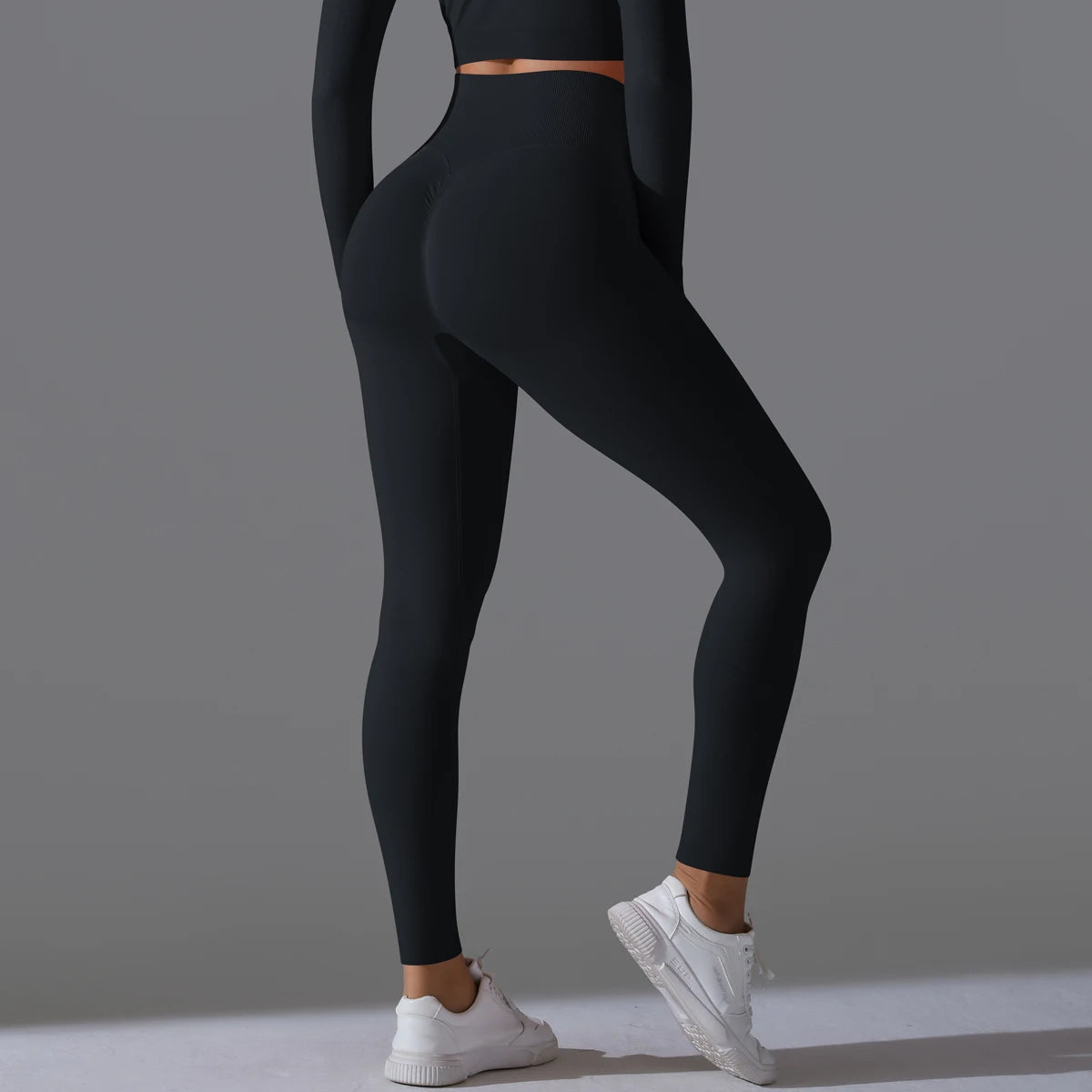 Women's Seamless High-Waist Scrunch Butt Workout Leggings.