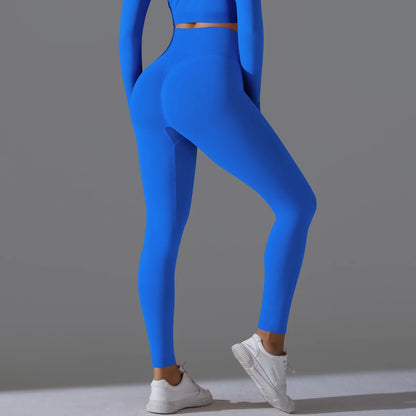 Women's Seamless High-Waist Scrunch Butt Workout Leggings.