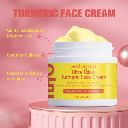Turmeric Niacinamide Cream – Hydrating & Youth-Enhancing Face Moisturizer (60g)