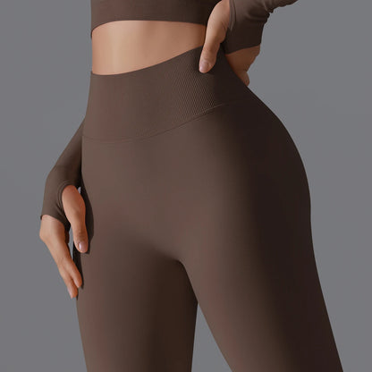 Women's Seamless High-Waist Scrunch Butt Workout Leggings.