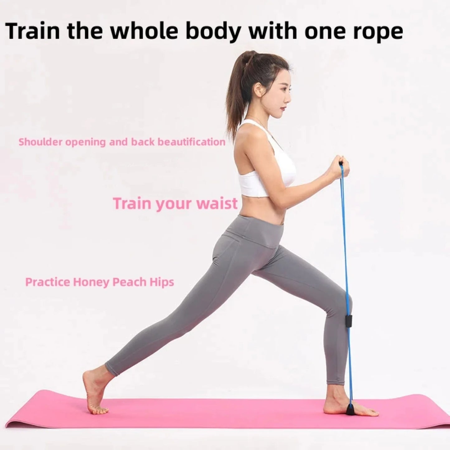 Resistance Bands with Foam Handles.