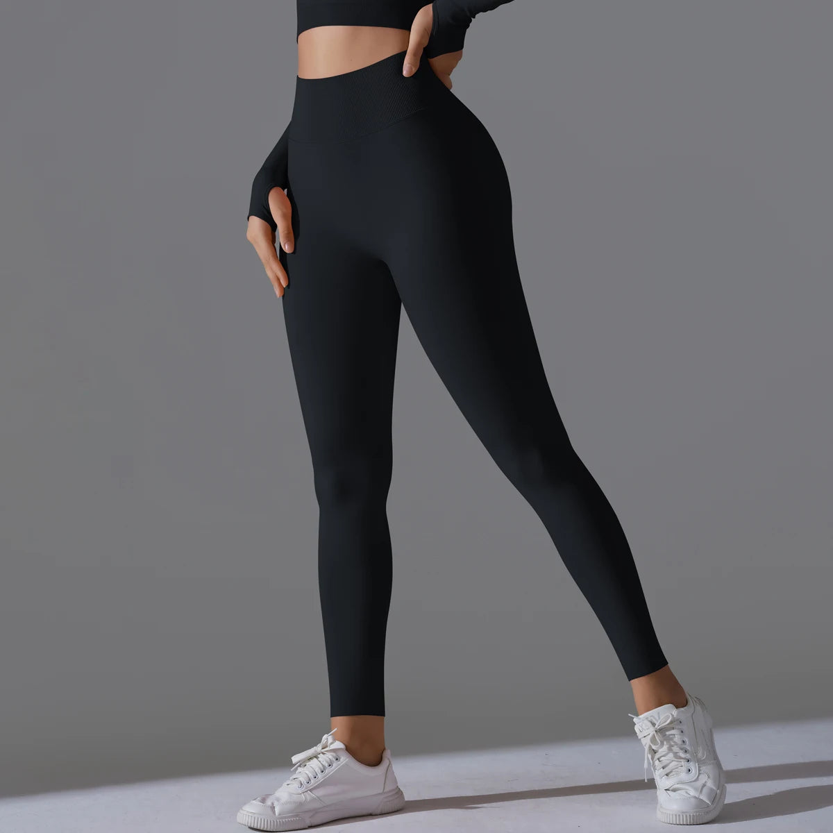 Women's Seamless High-Waist Scrunch Butt Workout Leggings.