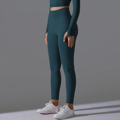 Women's Seamless High-Waist Scrunch Butt Workout Leggings.