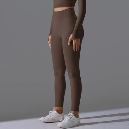 Women's Seamless High-Waist Scrunch Butt Workout Leggings.