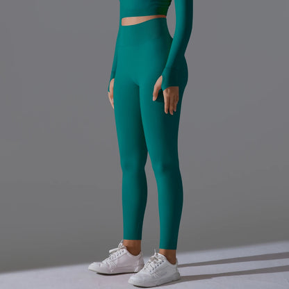 Women's Seamless High-Waist Scrunch Butt Workout Leggings.