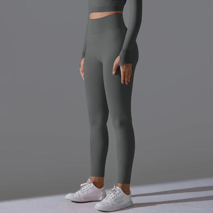 Women's Seamless High-Waist Scrunch Butt Workout Leggings.