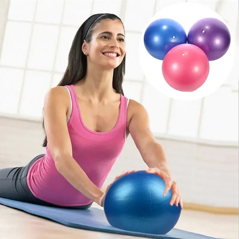 Frosted Thickened Exercise Ball with Clip.
